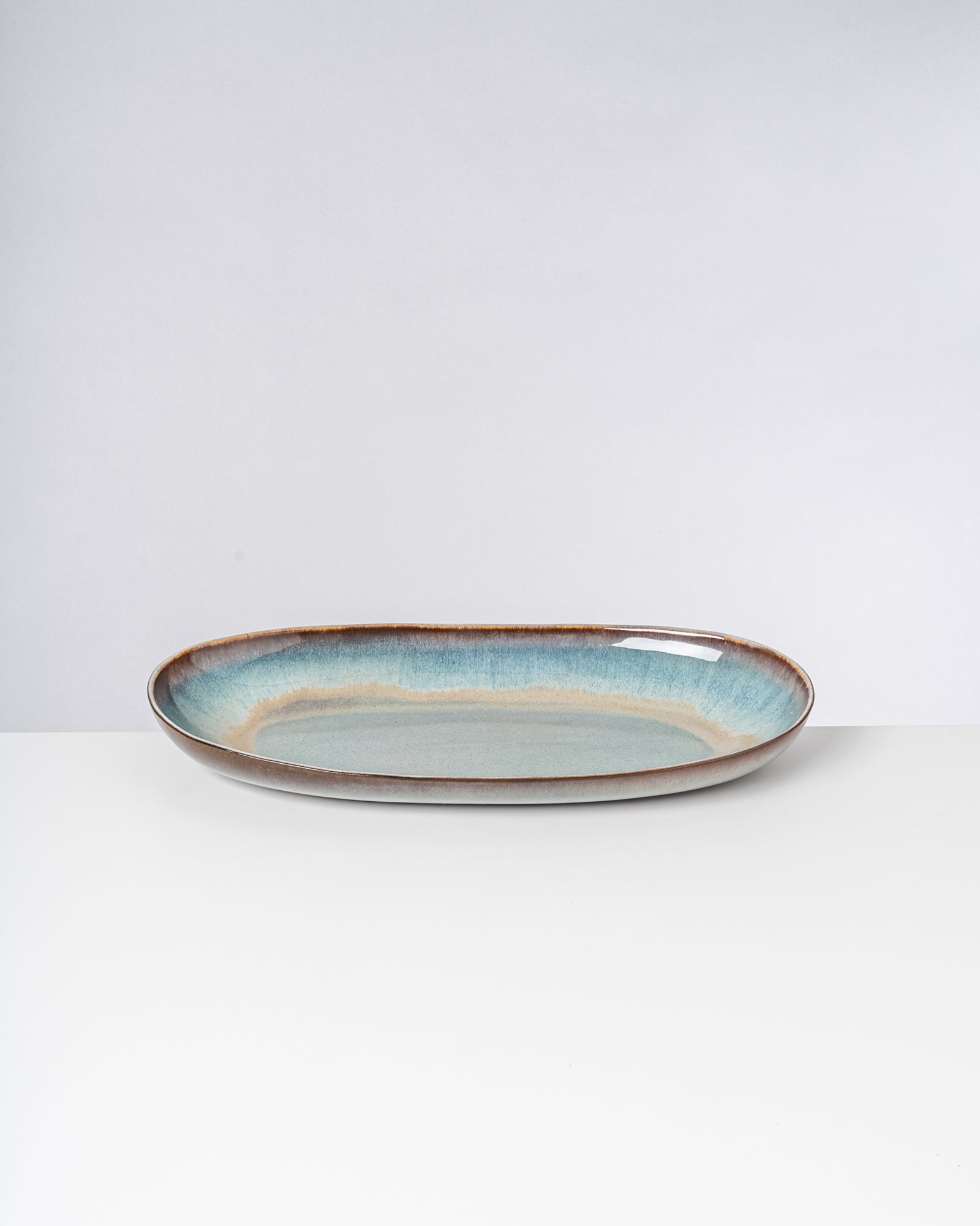 MADEIRA - SERVING PLATTER XL GREEN-BLUE