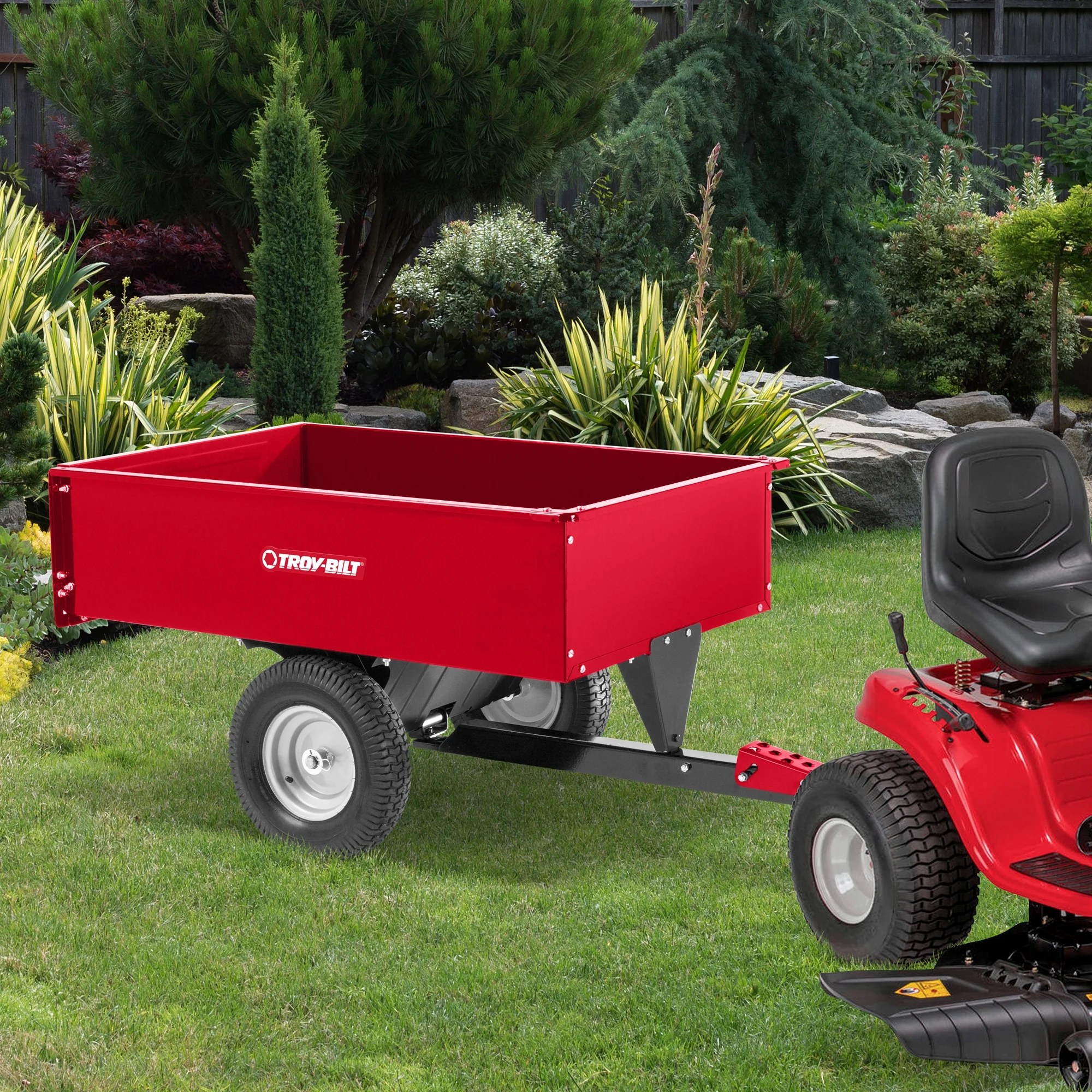Troy - Bilt 12 Cu. Ft. Steel Swivel Dump Cart