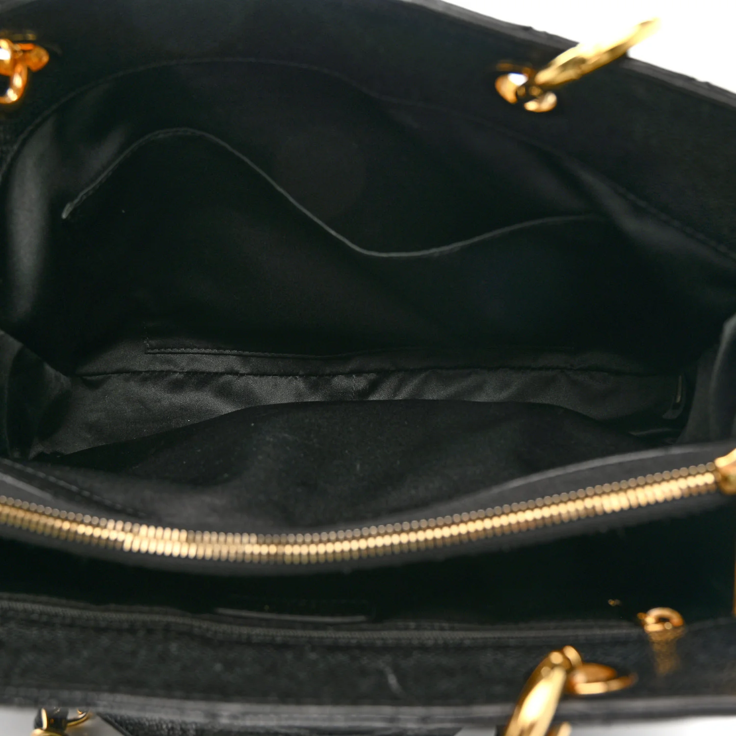 Caviar Quilted Grand Shopping Tote GST Black
