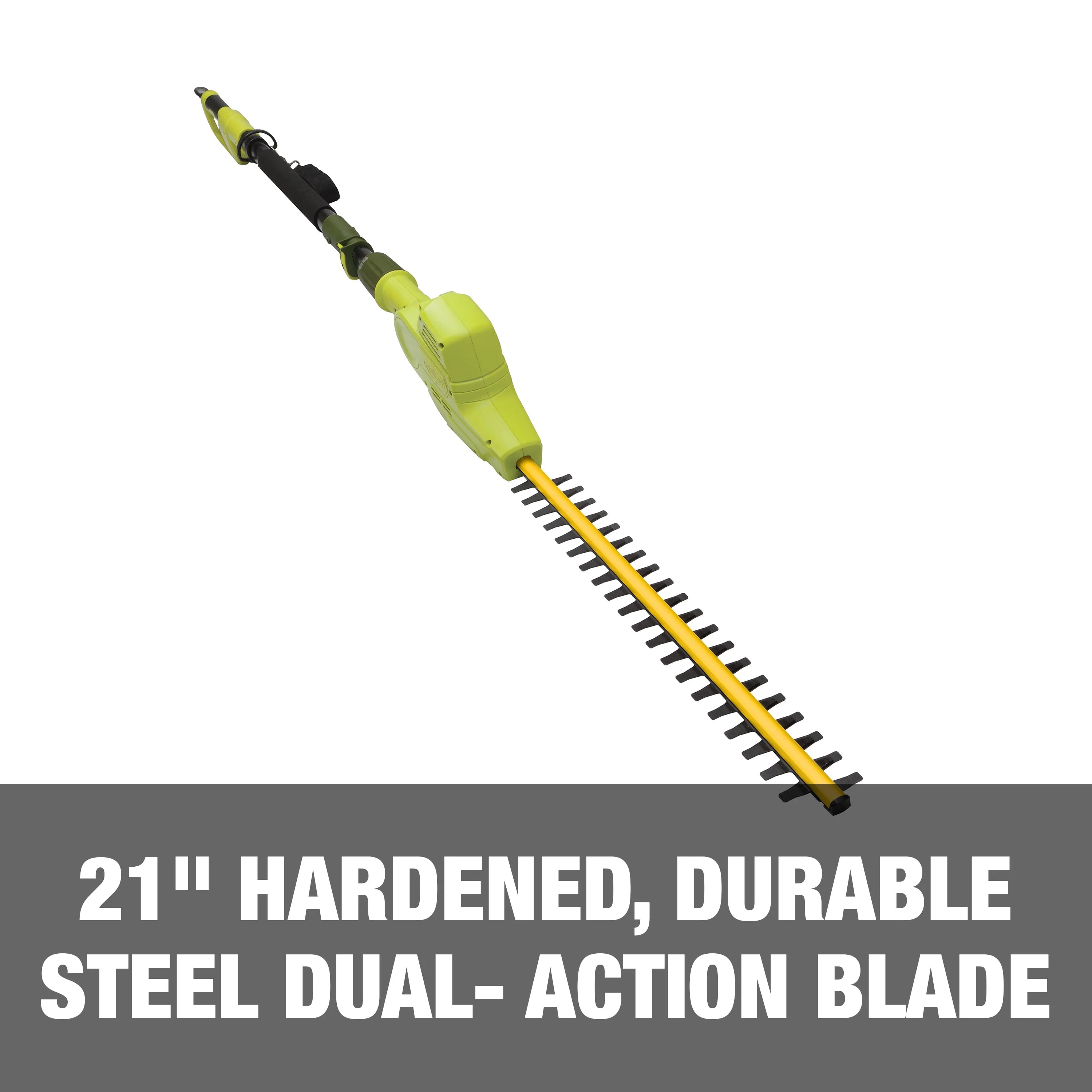Sun Joe Electric 21 - Inch Telescoping Pole Hedge Trimmer, Multi - Angle Head, 4 - Amp