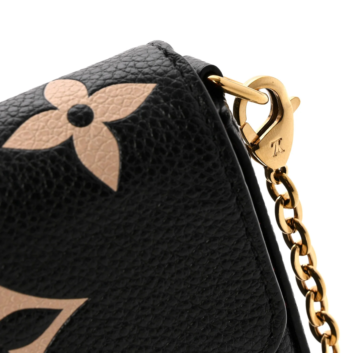 Empreinte Monogram Giant Felicie Pochette Black Beige