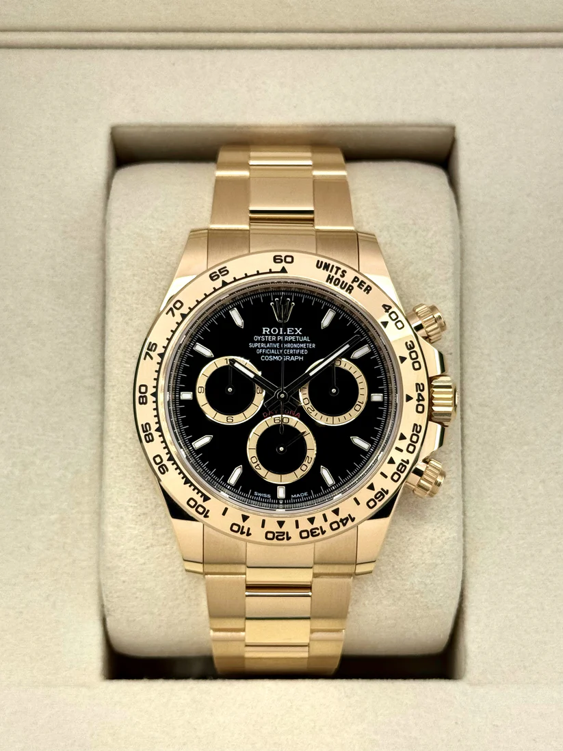 [Super Clone]Rolex Daytona Yellow Gold / Black  m126508-0004