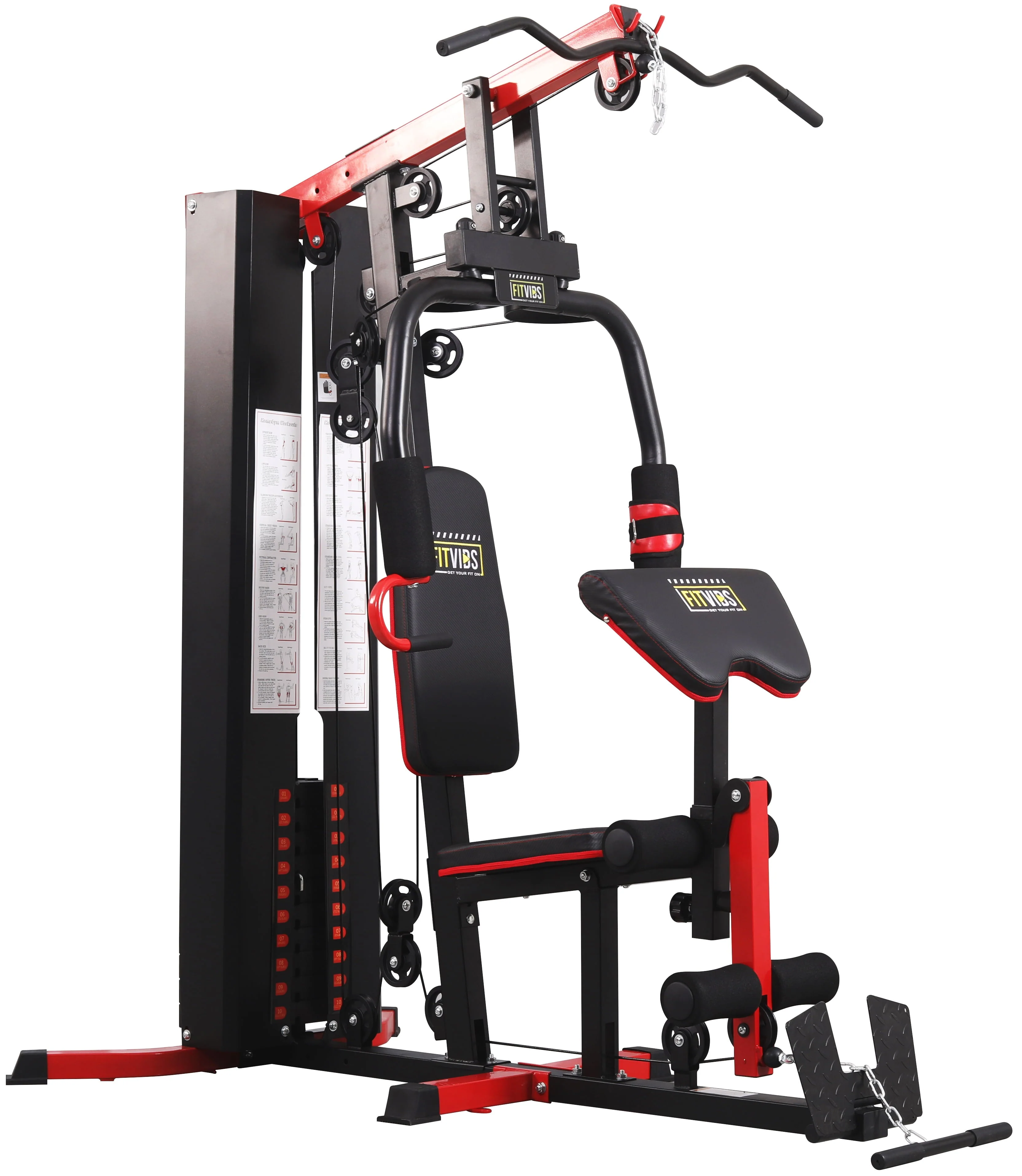 LX750 Home Gym System Workout Station with 330 Lbs of Resistance, 122 5 Lbs Weight Stack, One Station, Comes with Installation Instruction Video, Ships in 5 Boxes Image 7