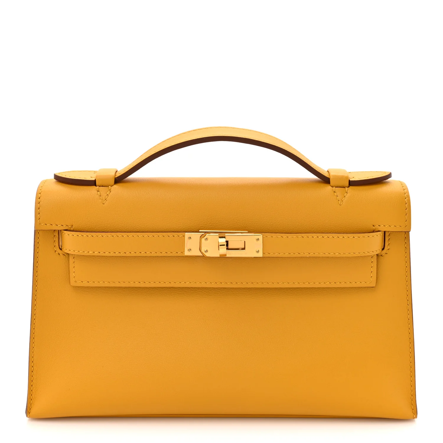 Swift Kelly Pochette Clutch Jaune Ambre