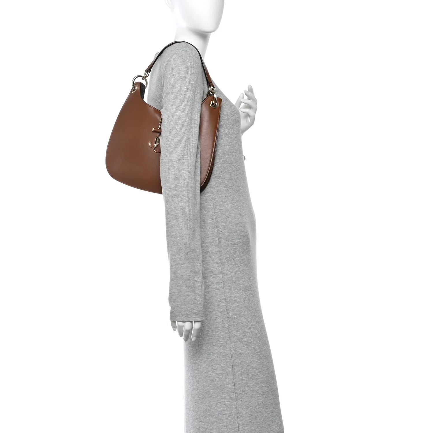 Calfskin Varenne Small Hobo Dark Tan