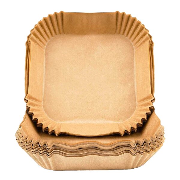 Bakepapir til airfryer 20x20 cm 50 stk