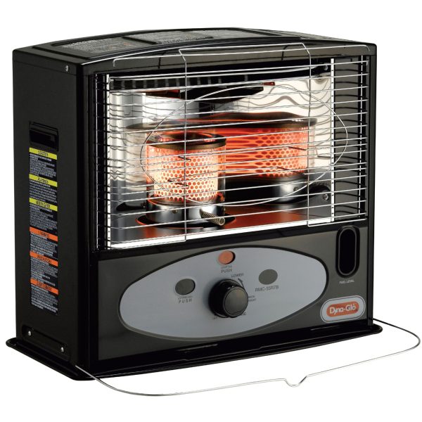 Chauffage radiant au kérosène d'intérieur de 10 000 BTU, noir