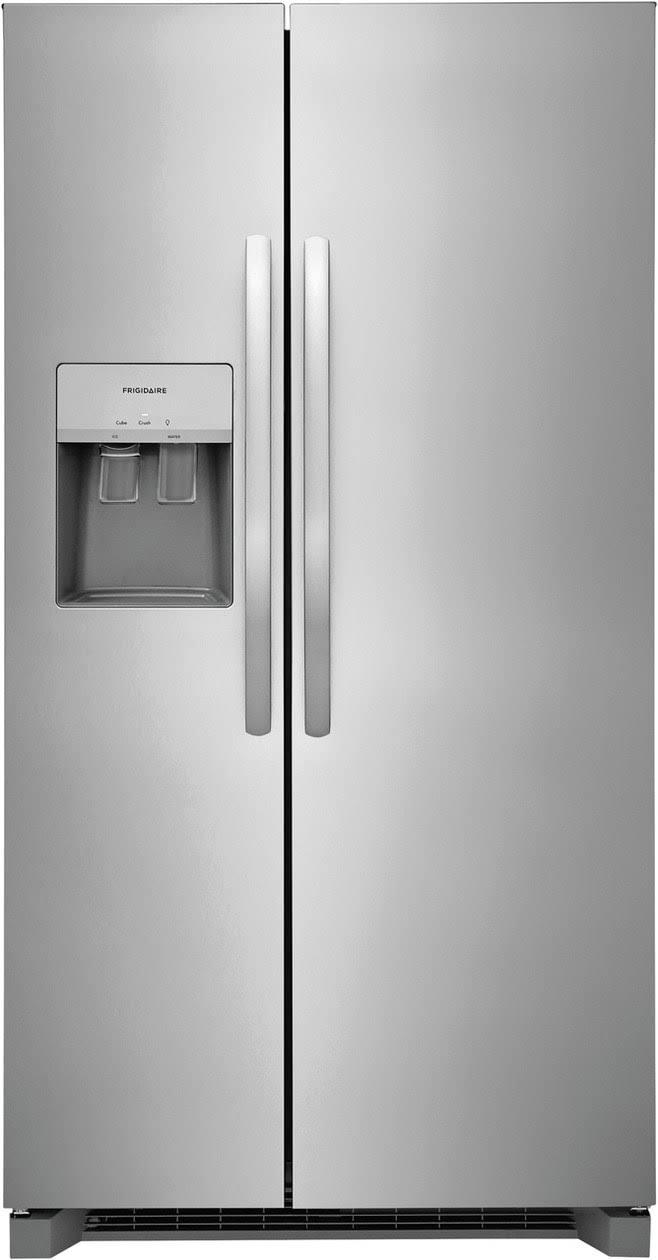 Frigidaire 25.6-cu ft Side-By-Side Refrigerator with Ice Maker (Fingerprint Resistant Stainless Steel) Energy Star | Frss26l3af