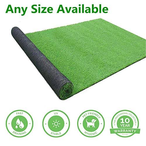 Goasis Lawn Artificial Turf Grass Lawn, Realistic Synthetic Grass Mat, Indoor Outdoor Garden Lawn Landscape for Pets,Fake Faux Grass Rug with