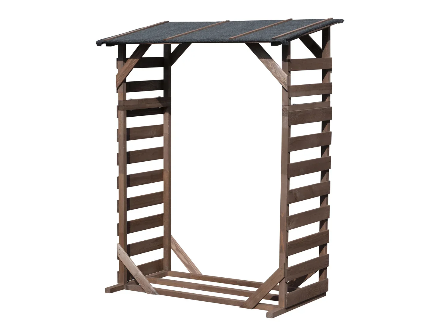dobar Abri bches Ligno avec toit en bitume, 133 x 77 x 169 cm