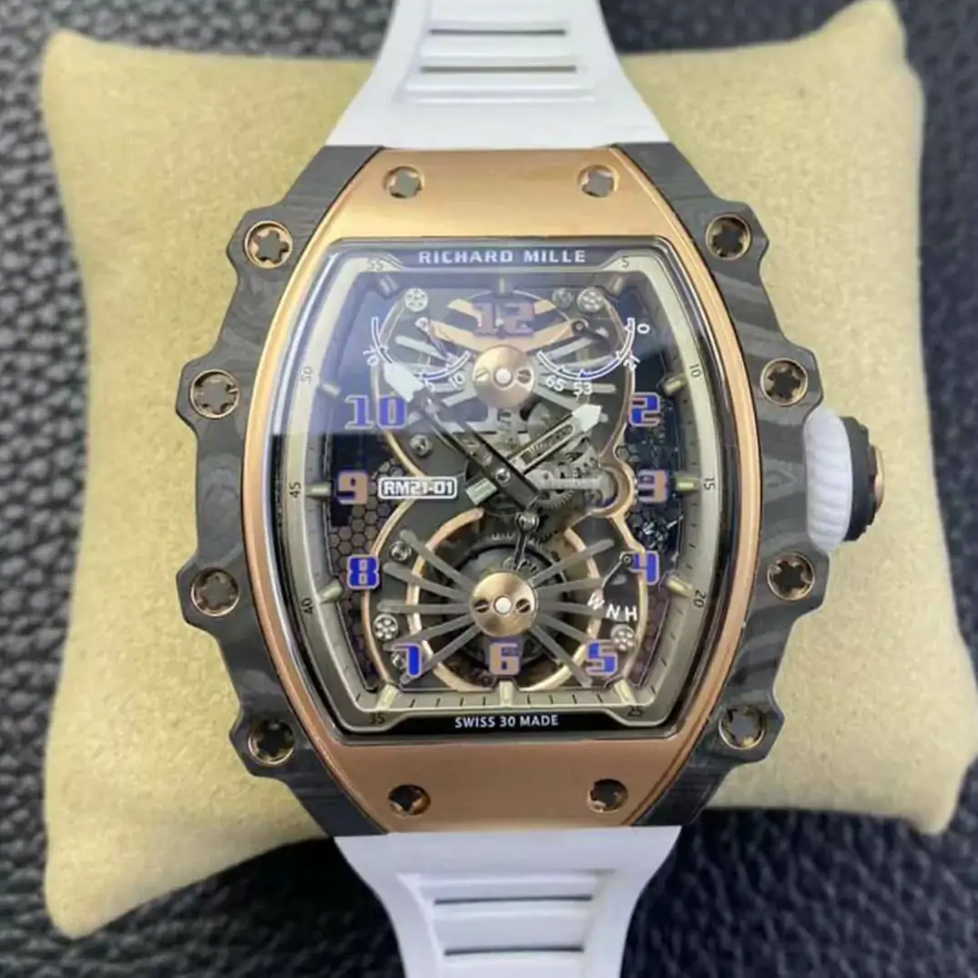 Richard Mille RM21-01 RM Factory White Rubber Strap