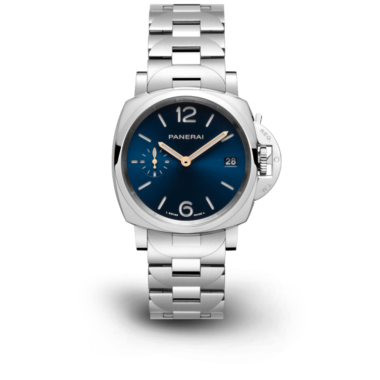 [Super Clone]Luminor Due Blue Polished steel 38mm