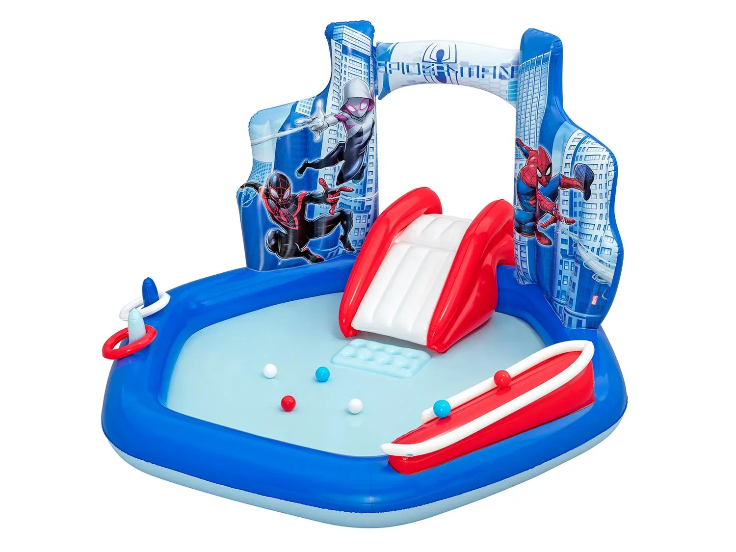 Bestway Aire de jeux gonflable Spider-Man ou Princesses Disney
