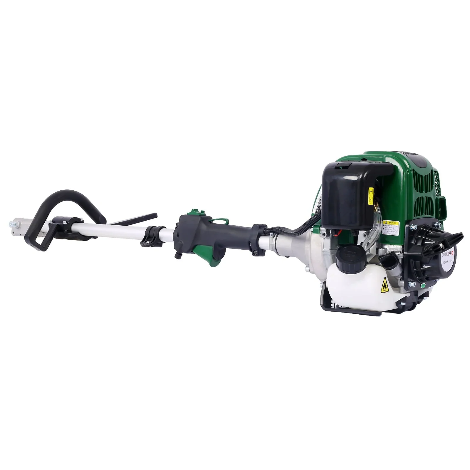 4 in 1 Multi-Functional Trimming Tool, 31CC 4-Cycle Garden Tool System with Gas Pole Saw, Hedge Trimmer, Grass Trimmer, and Brush Cutter EPA Compliant, Green