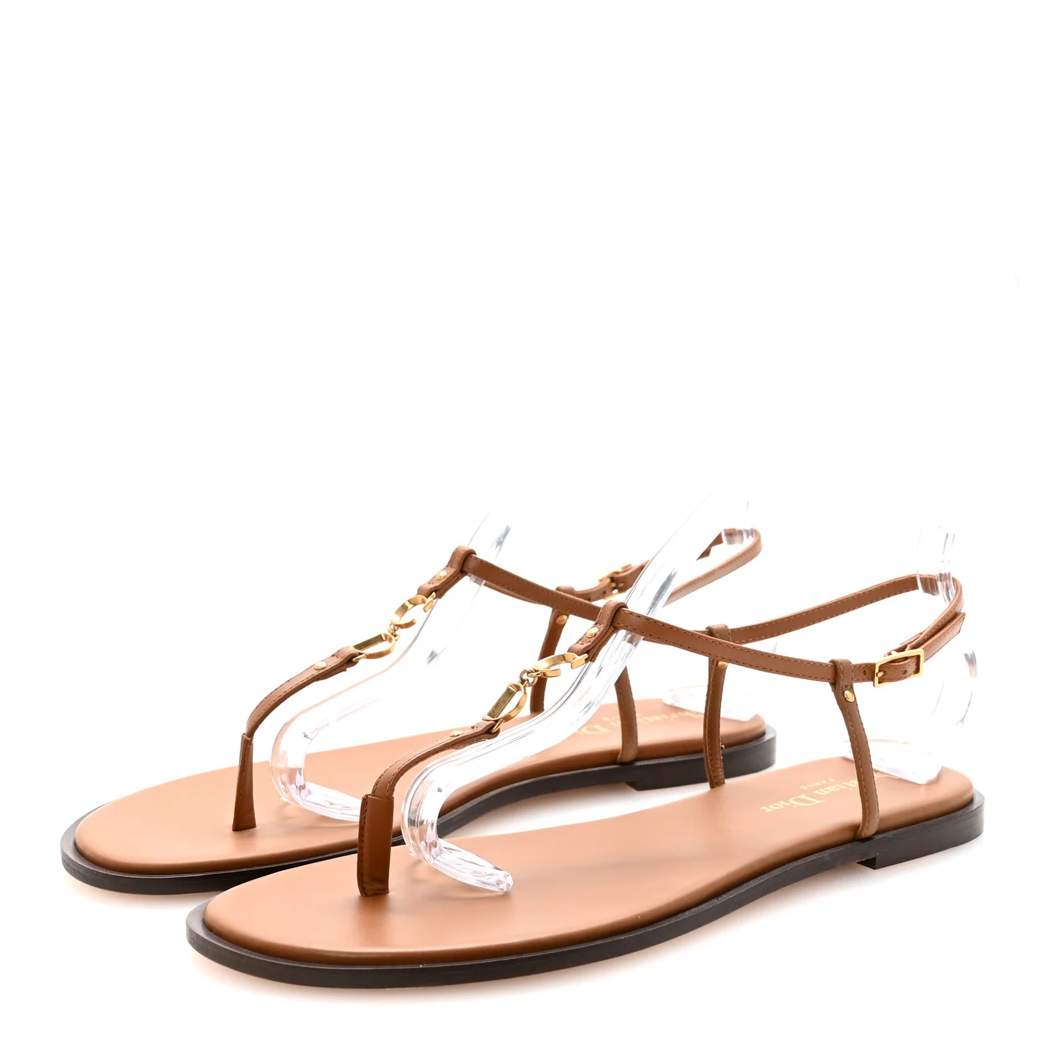 Calfskin C'est Dior Sandals 39 Cuir