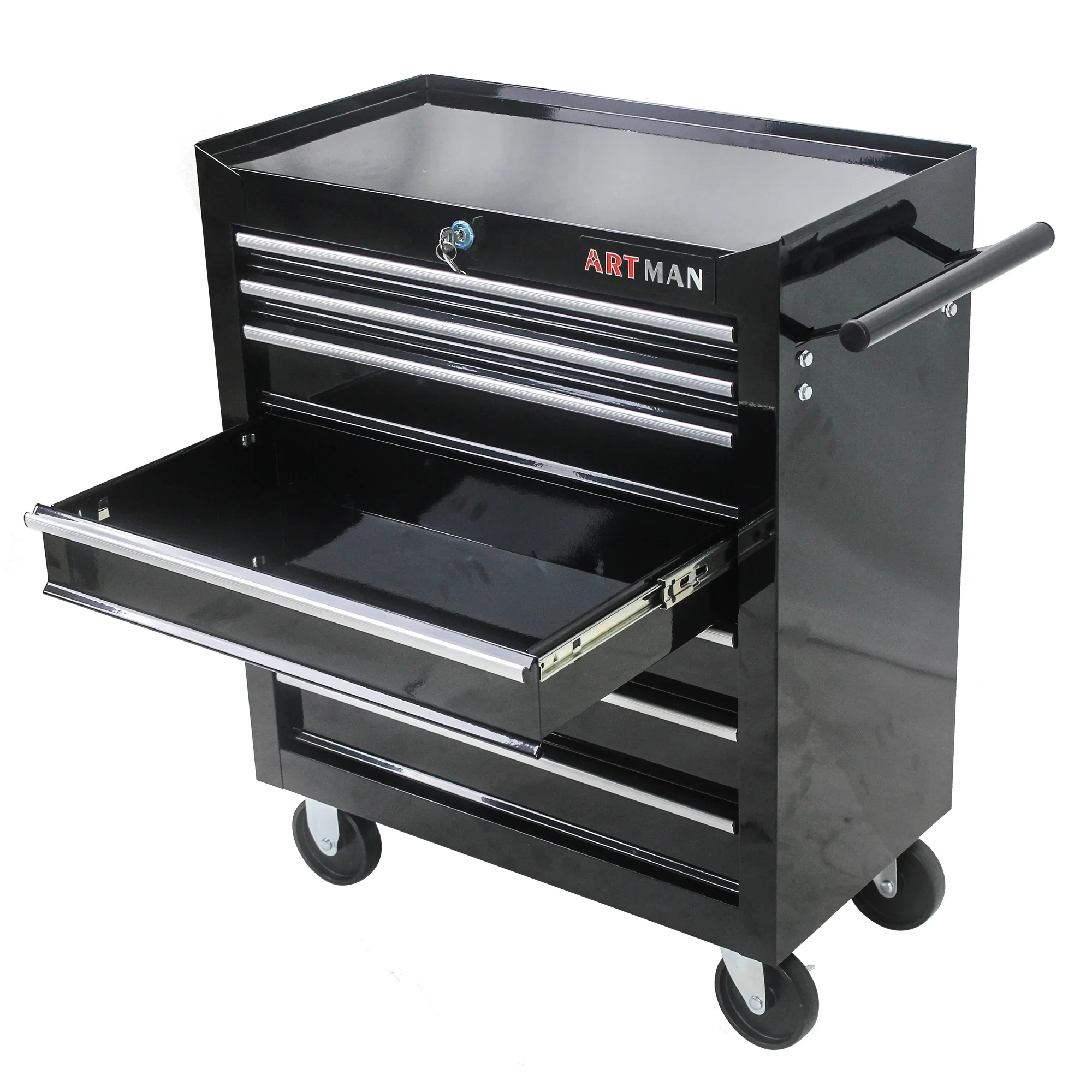 ARTMAN 7 Drawer Tool Rolling Storage Cart ,Tool Boxes Tool Chest with Wheels and Drawers for Garage Workshop Warehouse