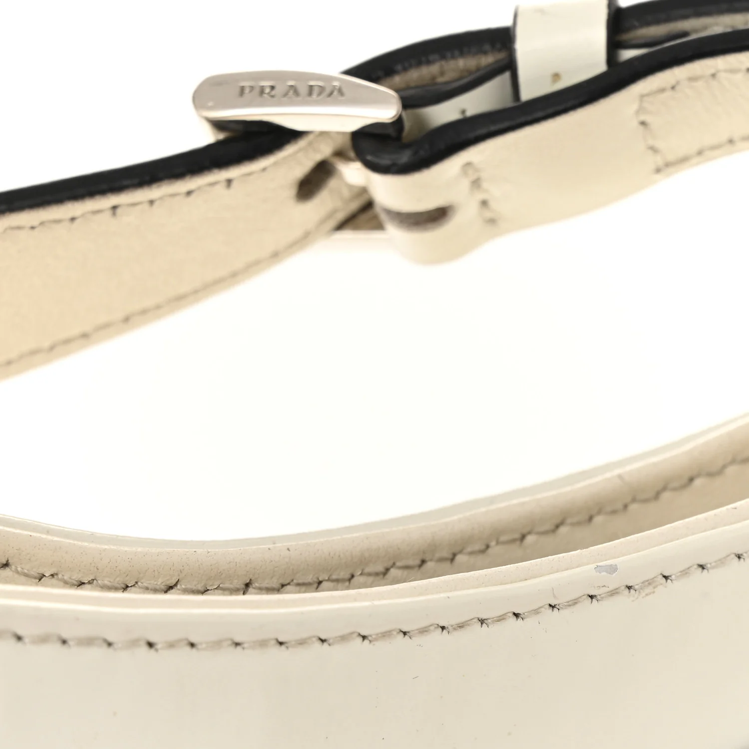 Spazzolato Cleo Adjustable Strap Shoulder Bag White
