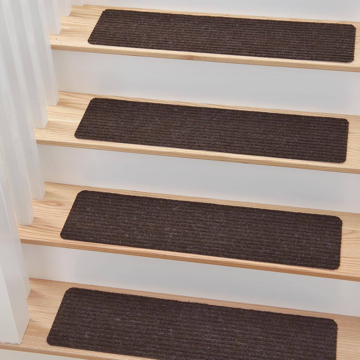 MBIGM 8 x 30 7 in Pack Non-Slip Carpet Stair Treads Non-Skid Safety Rug Slip Resistant Indoor Runner for Kids Elders and Pets at MechanicSurplus.com