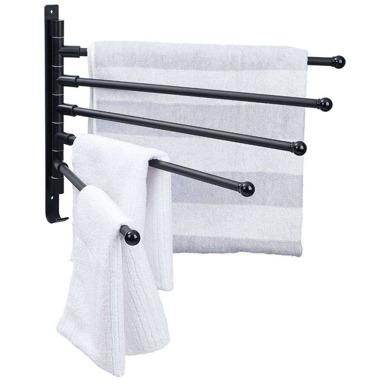 Porte serviette 5 niveaux noir