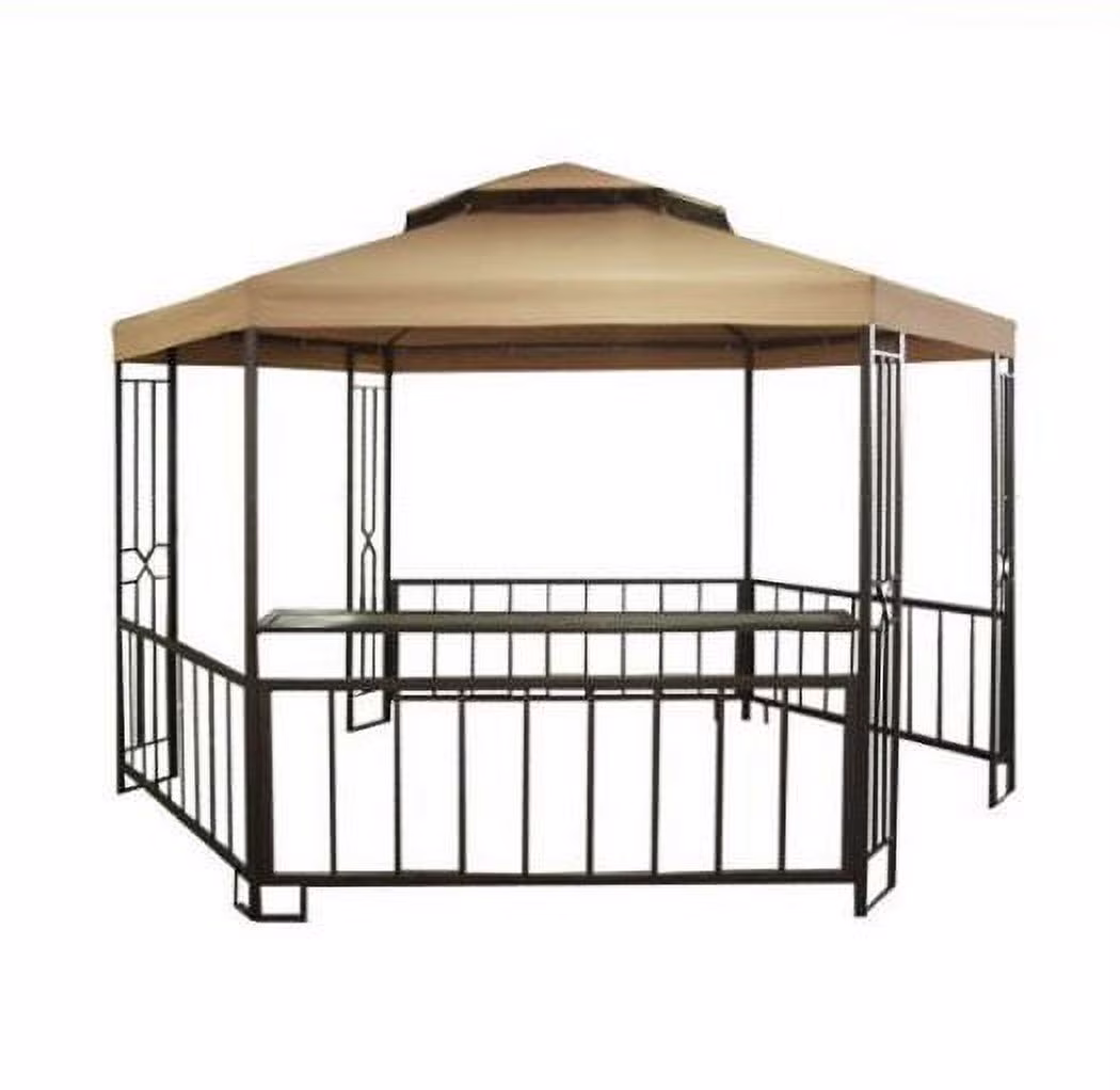 Garden Winds Hampshire Hexagon Gazebo Replacement Canopy Top