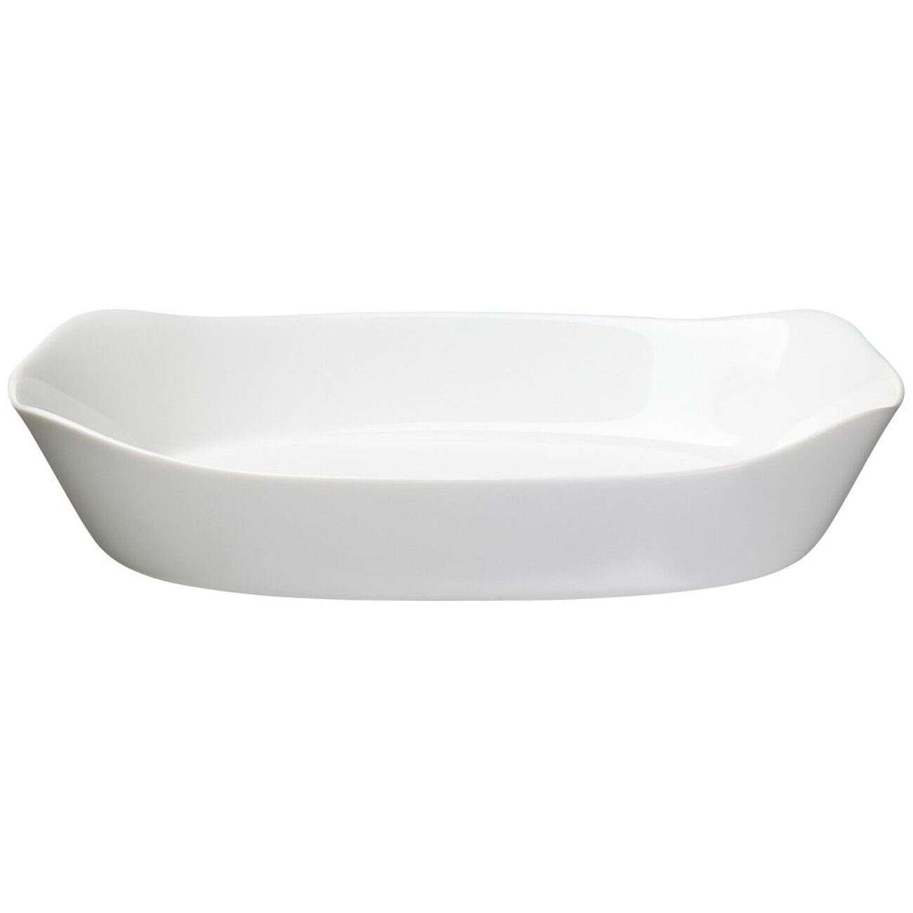 Plat rectangulaire en opale couleur blanc 30x22cm