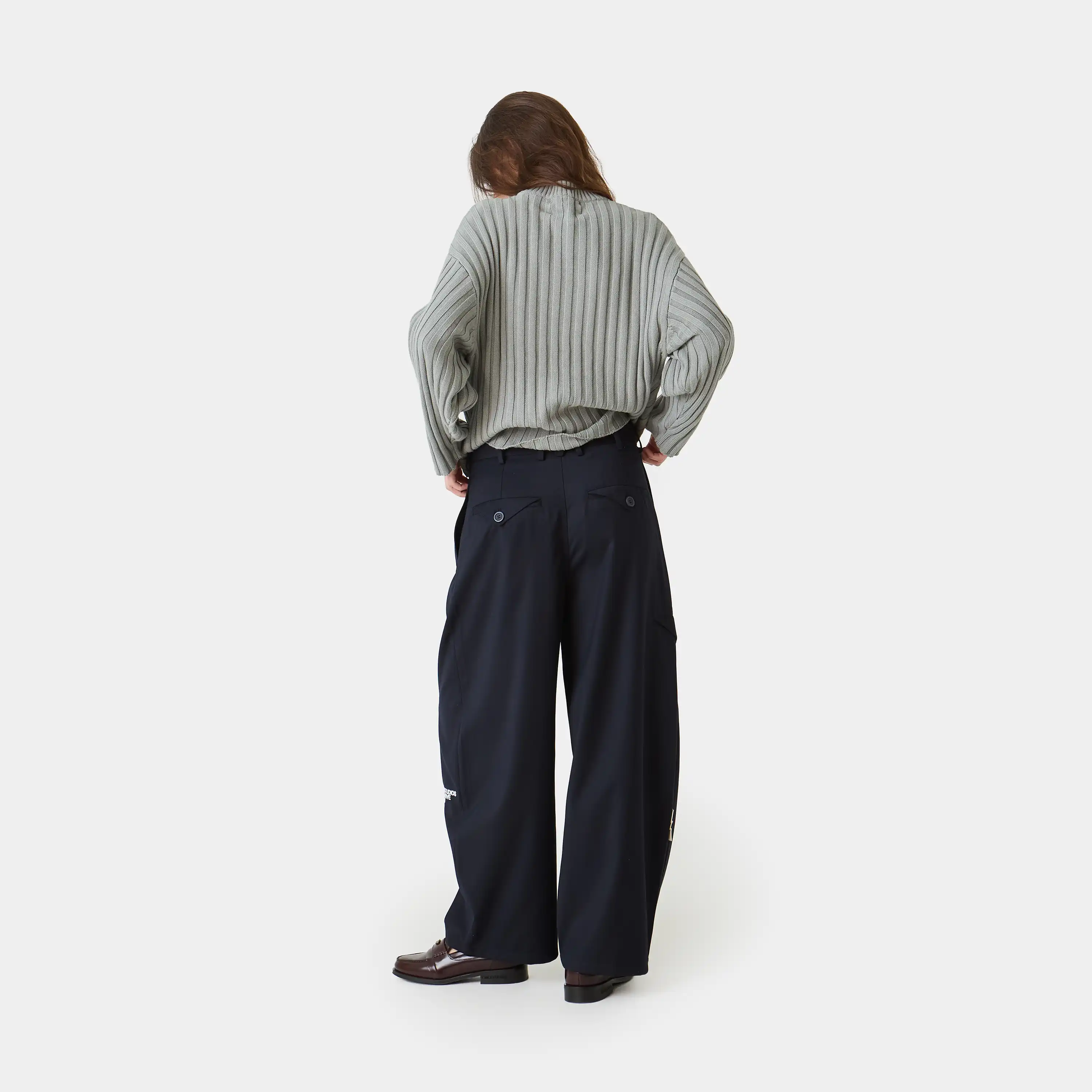 Borca Navy Tailored Pants