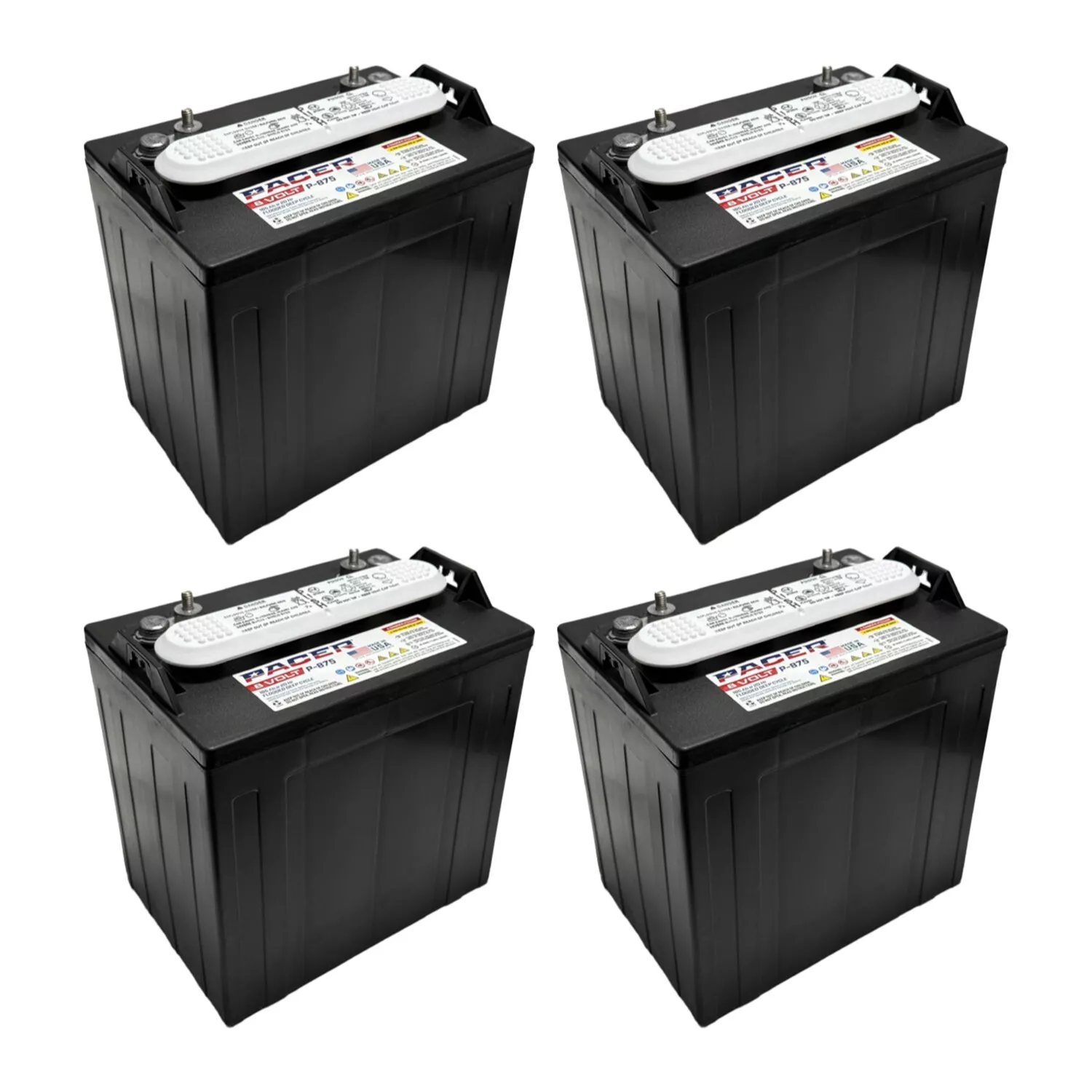 P-875 8 Volt 165Ah Deep Cycle Battery Replaces Trojan T-875 | Set of 6(6) - Image 3