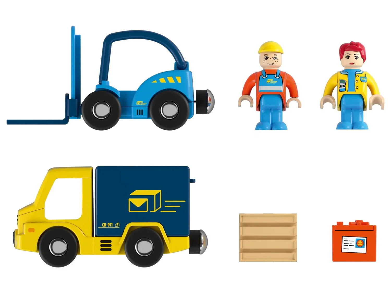 Playtive Set de figurines d'intervention ferrovire