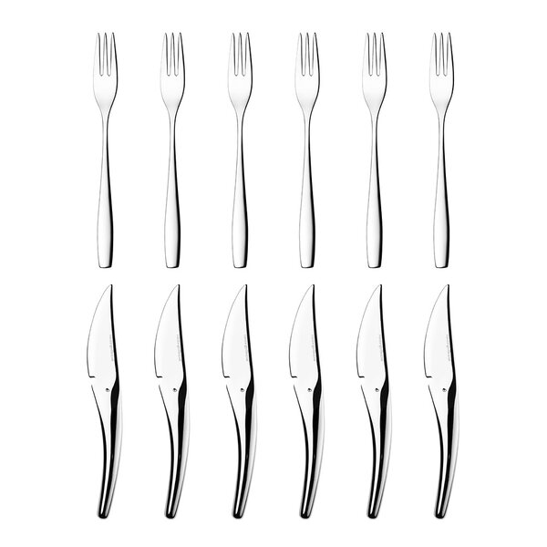 Hardanger ost-og fruktknivesett 12 deler