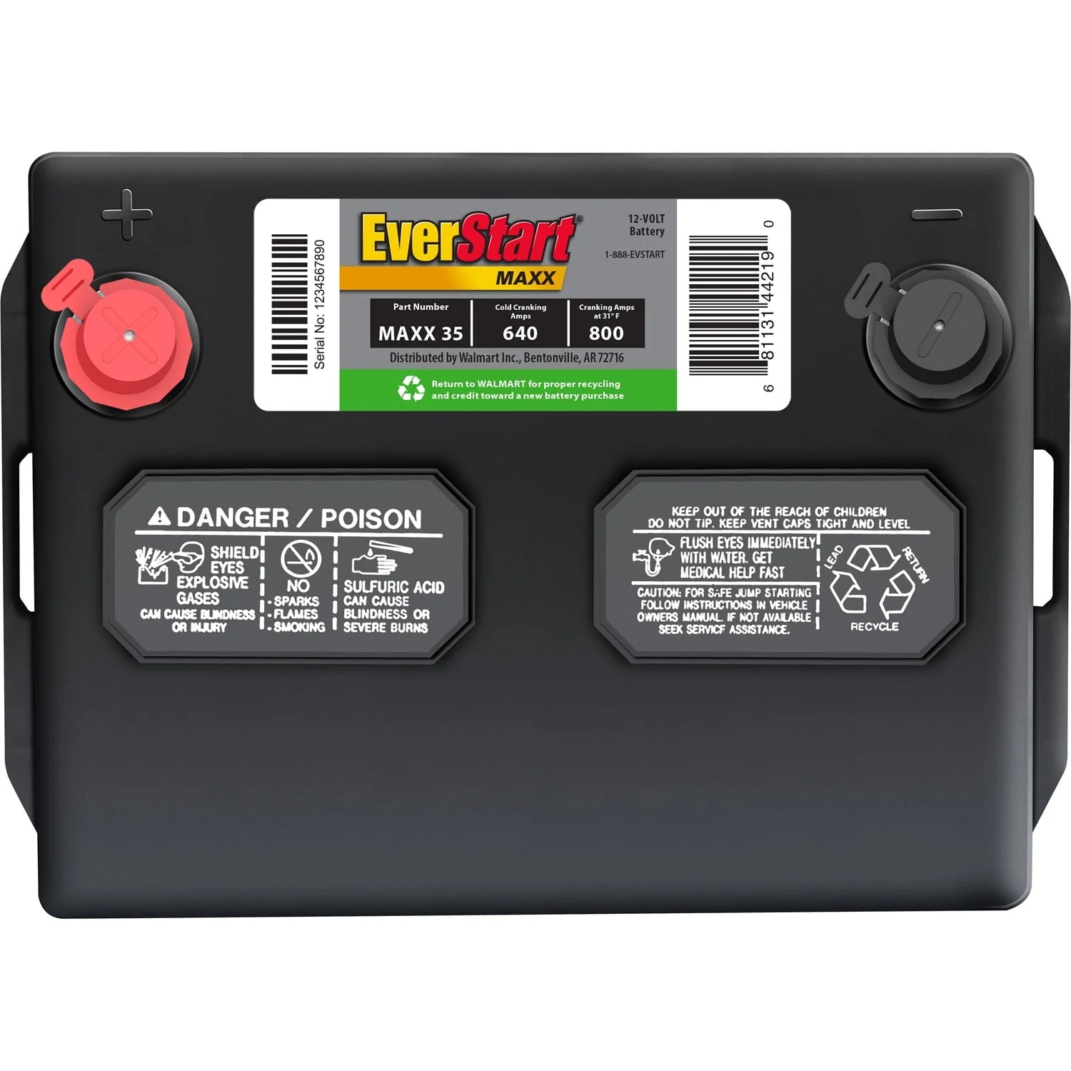 Maxx Lead Acid Automotive Battery, Group Size 35 12 Volt, 640 CCA - Image 7