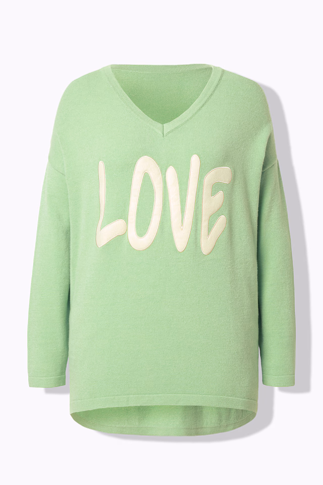Oversized LOVE inscription sweater