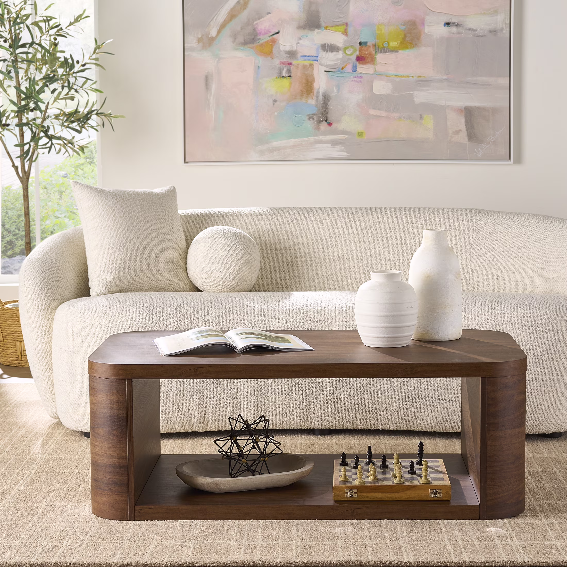 Better Homes & Gardens Juliet Coffee Table, Light Honey Finish