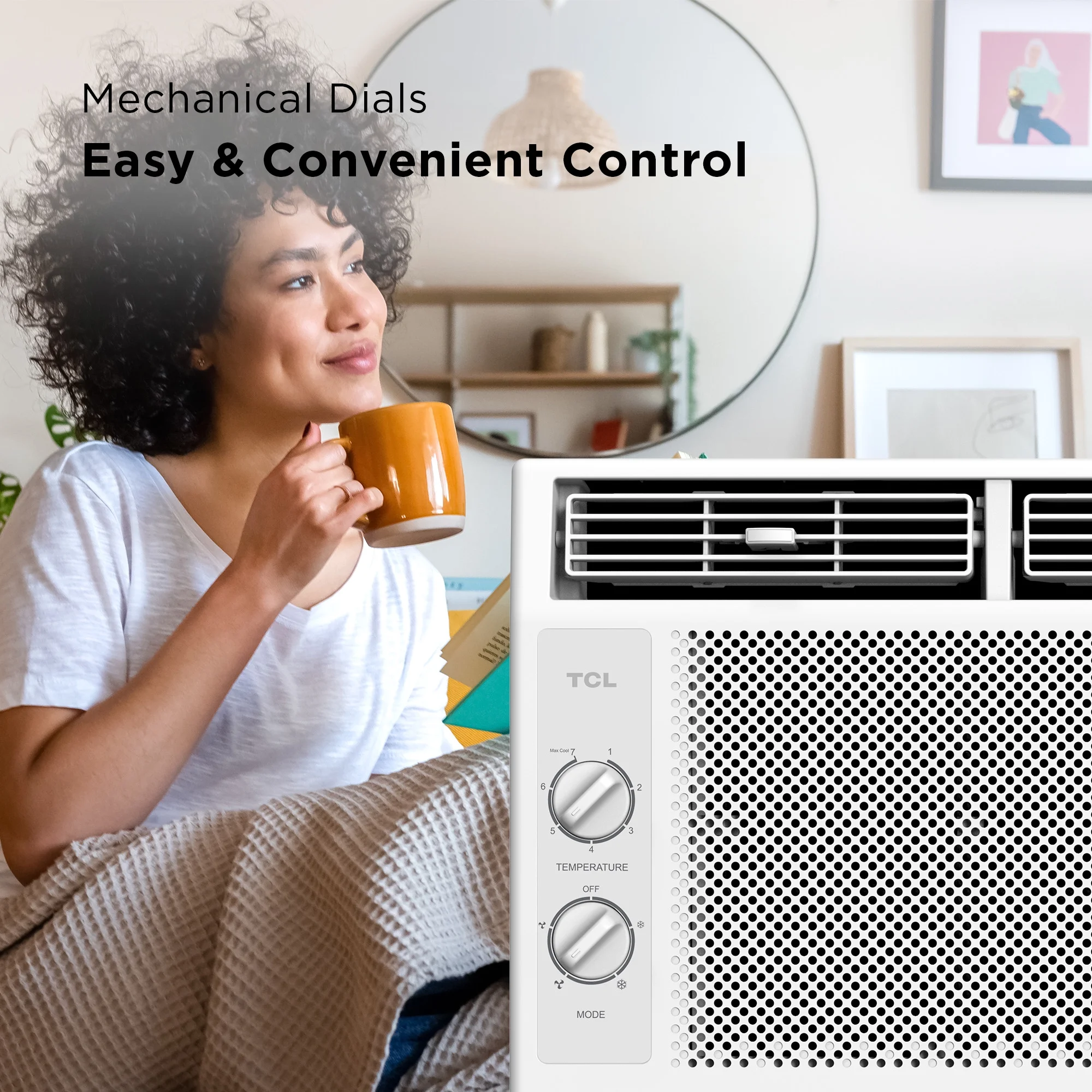 5,000 BTU Mechanical Window Air Conditioner, White, W5WM-3(White) - Image 7