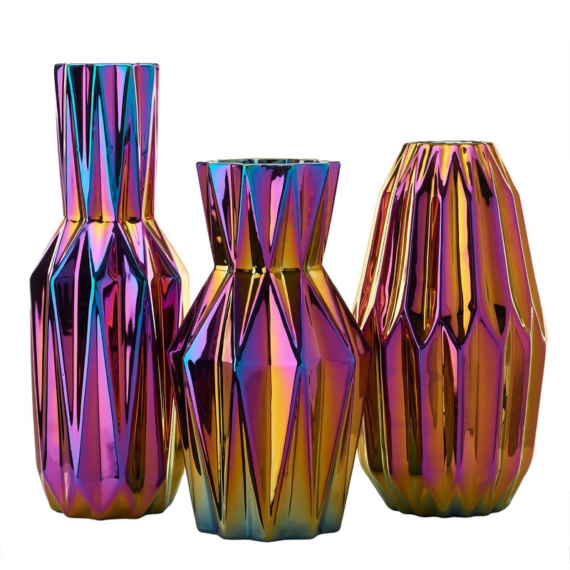 Oily Folds vase S 32 cm multi