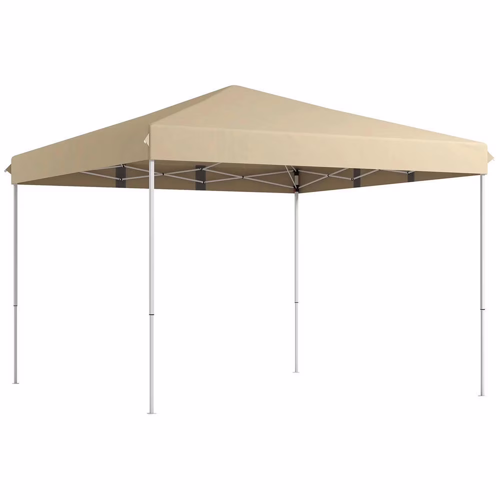 Barara King Outdoor Canopy Tent, Patio Portable Canopy,13' x 13' Pop Up Canopy Tent with Height Adjustable, Carry Bag for Outdoor, Garden, Patio, Beige