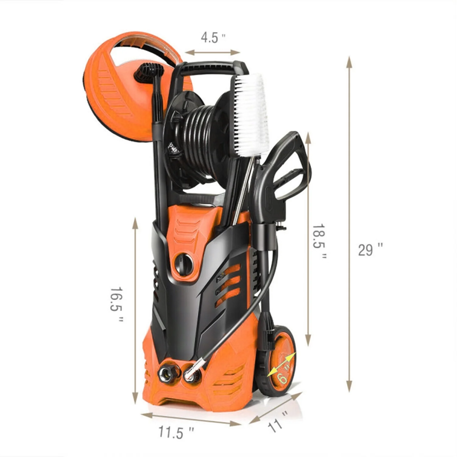 3000 PSI Electric Pressure Washer for Household, Great for Cars, Patios, Siding, Driveways - Image 8