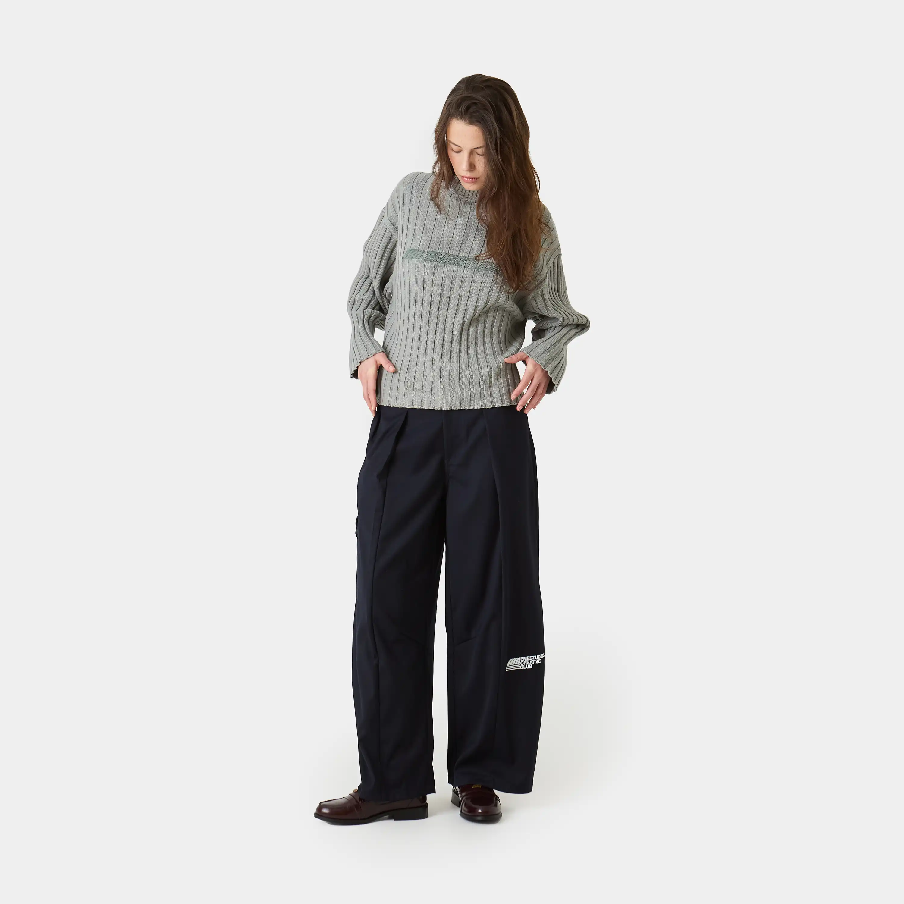 Borca Navy Tailored Pants