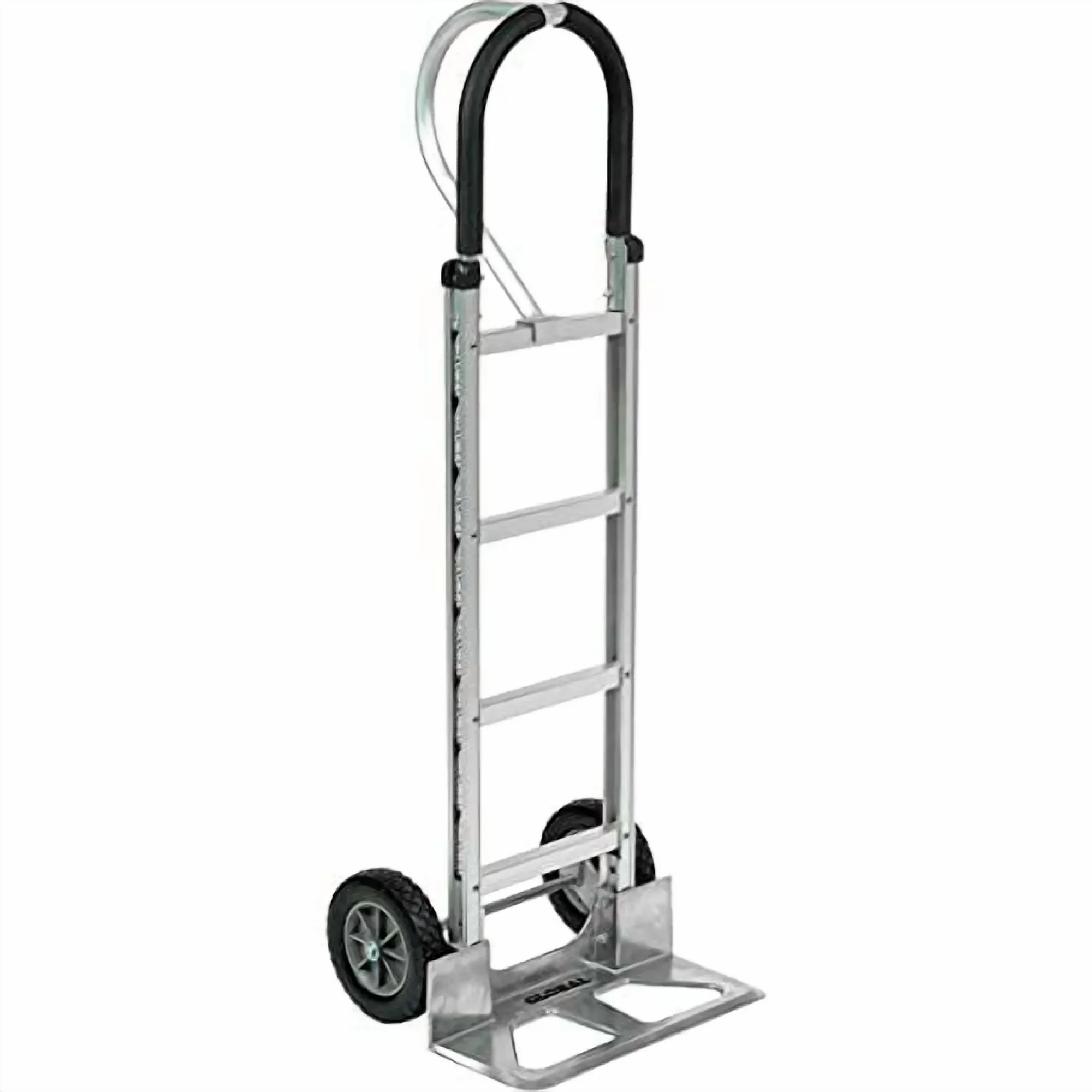 Aluminum Hand Truck Loop Handle, Mold-On Rubber Wheels
