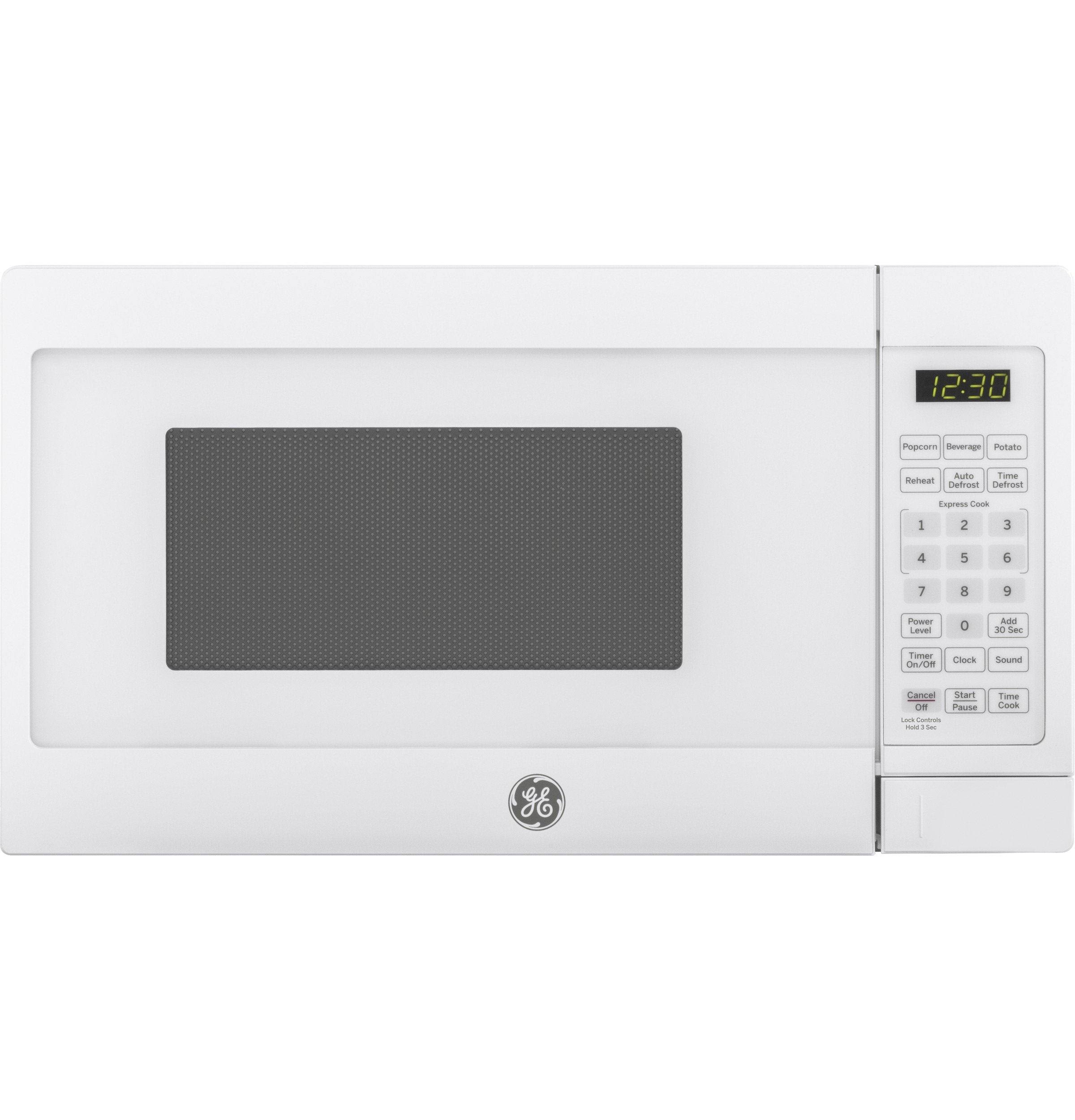 GE White 0.7 Cu. ft. Capacity Countertop Microwave