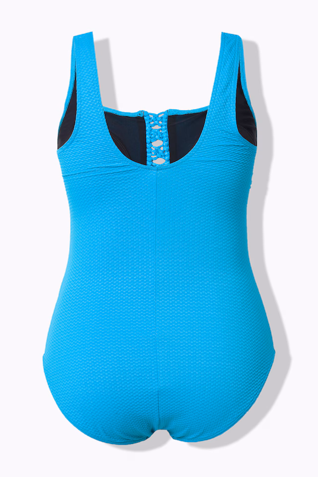 Textured Macrame Detail Swimsuit