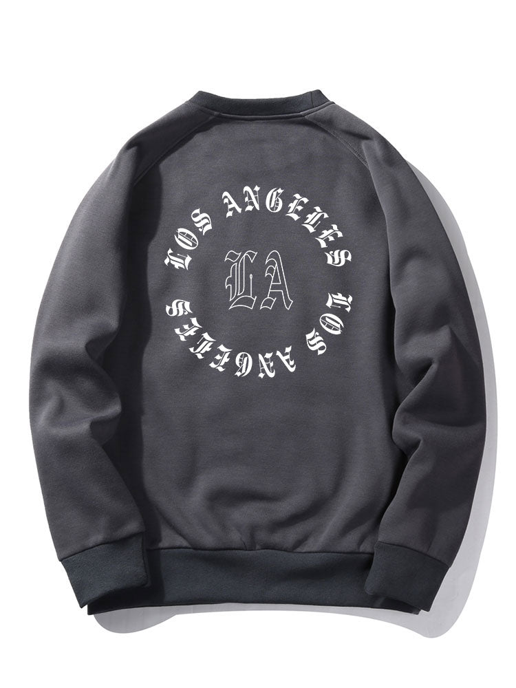 Sweat-shirt imprimé Los Angeles au dos