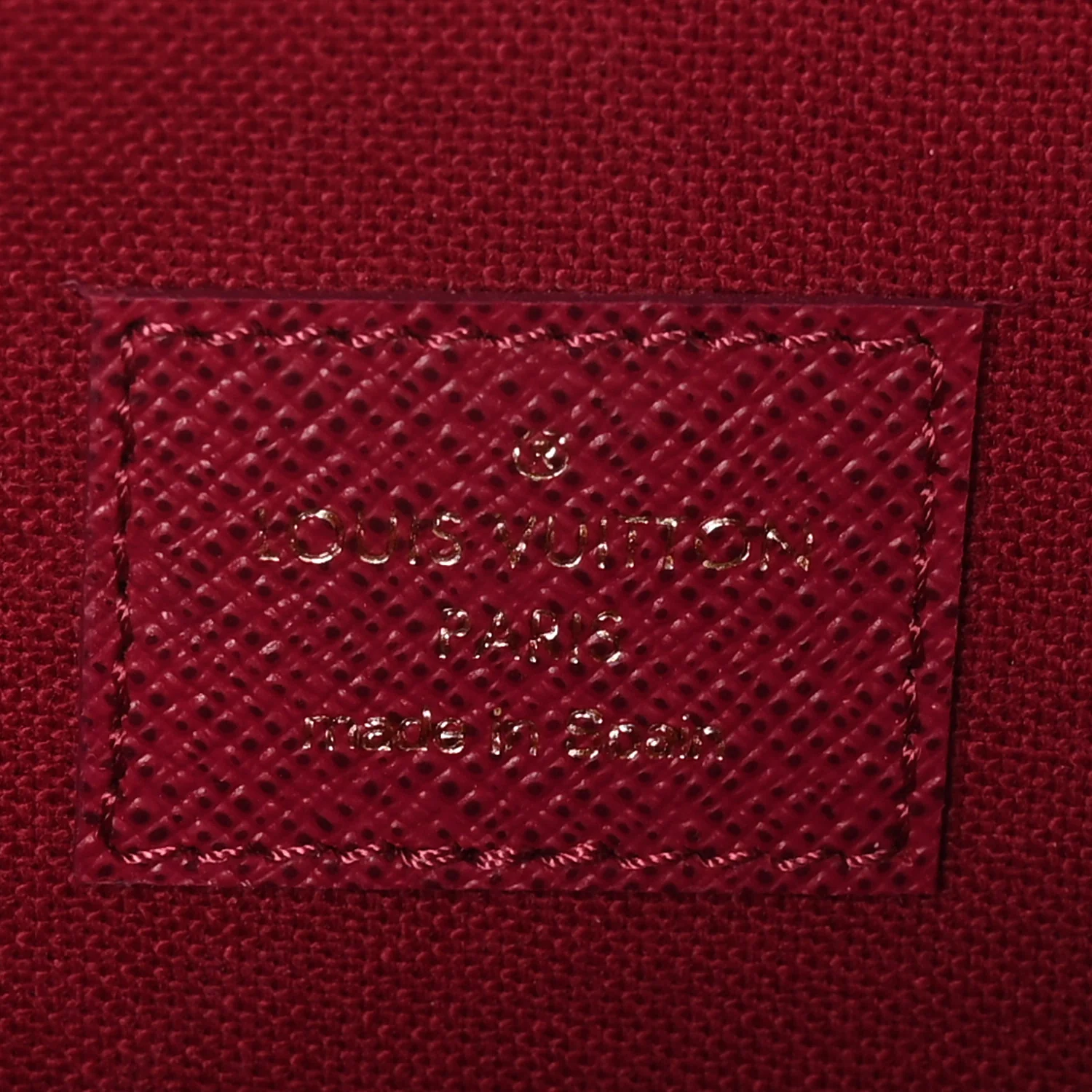 Monogram Pochette Felicie Chain Wallet Fuchsia
