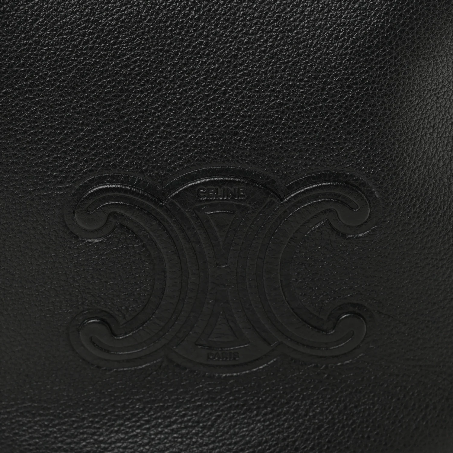 Supple Calfskin Cuir Triomphe Small Heloise Shoulder Bag Black
