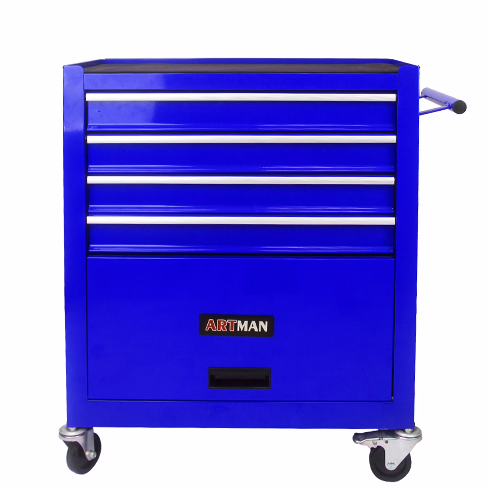 4 Drawers Multifunctional Tool Cart with Wheel Steel Tool Chest Storage Cabinet