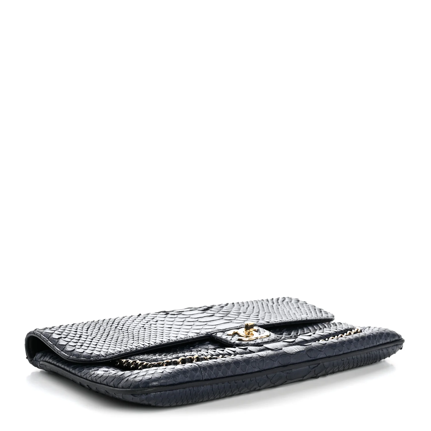 Snakeskin CC Unchained Clutch Navy