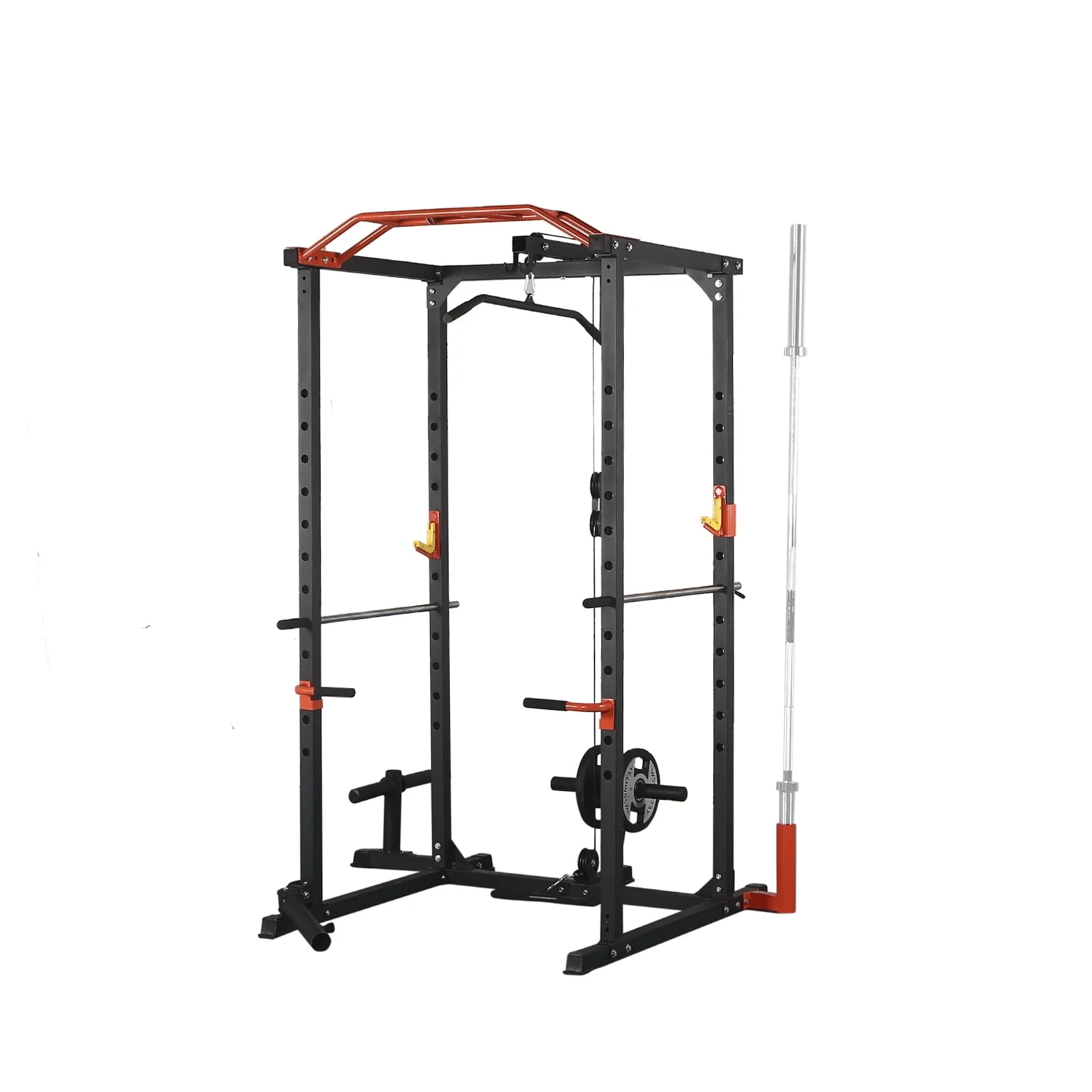 Best Multifunctional Barbell Rack 1400 lb Capacity Barbell Weight Rack Home Gym Fitness Adjustable Squat Rack Weight Lifting Bench Press Push - Ups