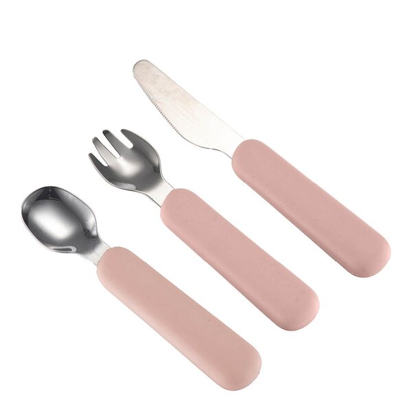 Chic Kids barnebestikk 3 deler rosa