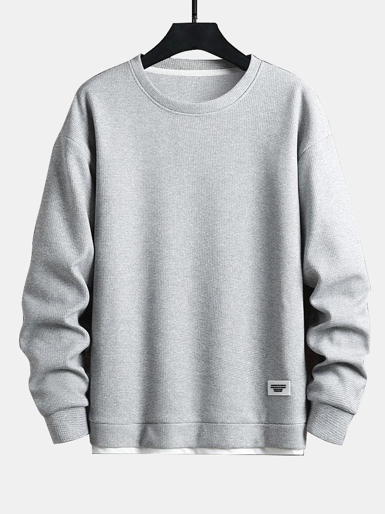 Sweat-shirt gaufré à deux couches