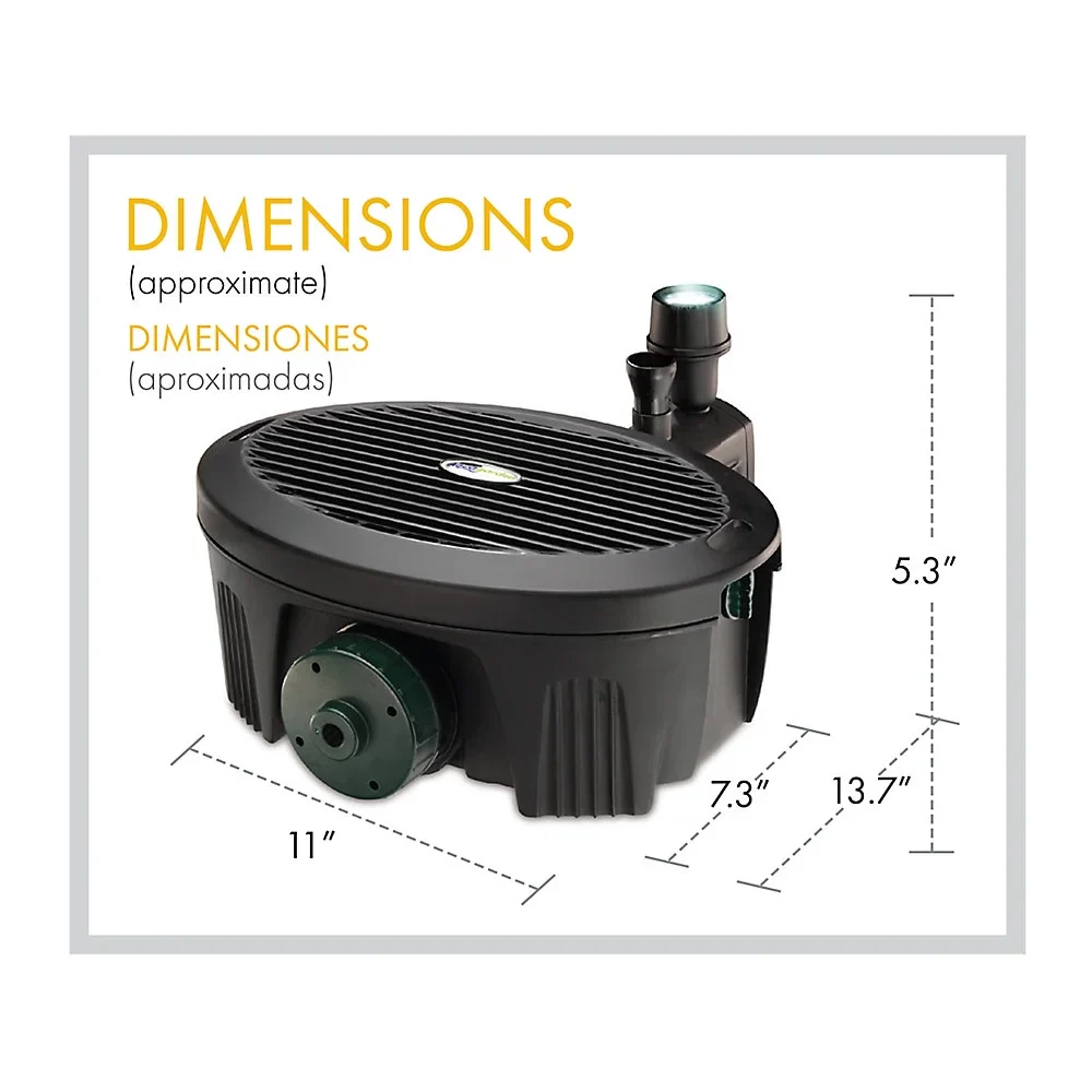 Pennington Aqua Garden All-in-One Kit 190-GPH Electric Submersible Pond Pump, Model#100541844
