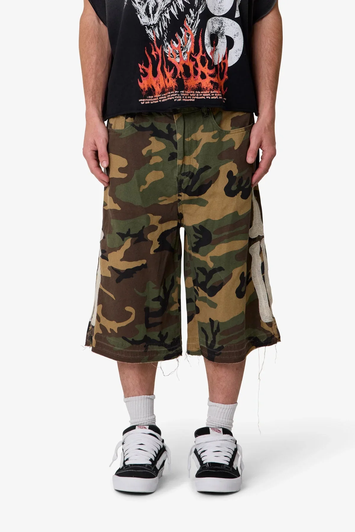 Ultra Baggy Bone Shorts - Camo
